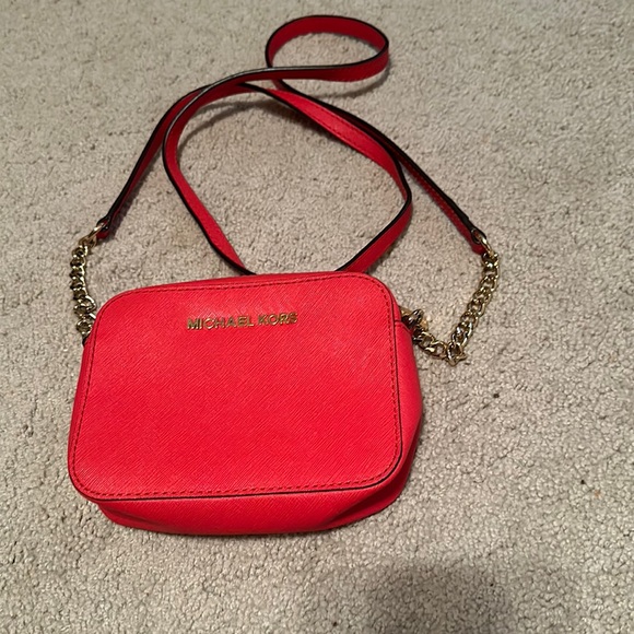 Michael Kors Bags Mini Michael Kors Red Crossbody Purse Poshmark